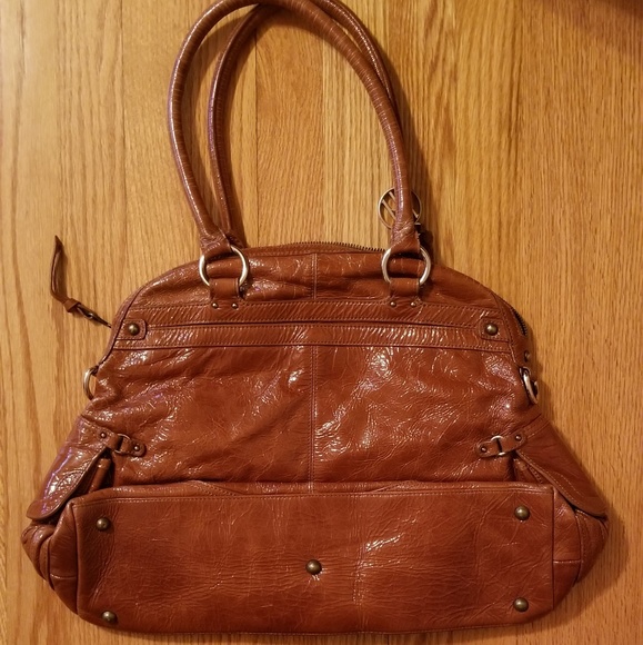 Hayden Harnett Trophy in Tan Crinkle Patent - Picture 2 of 3